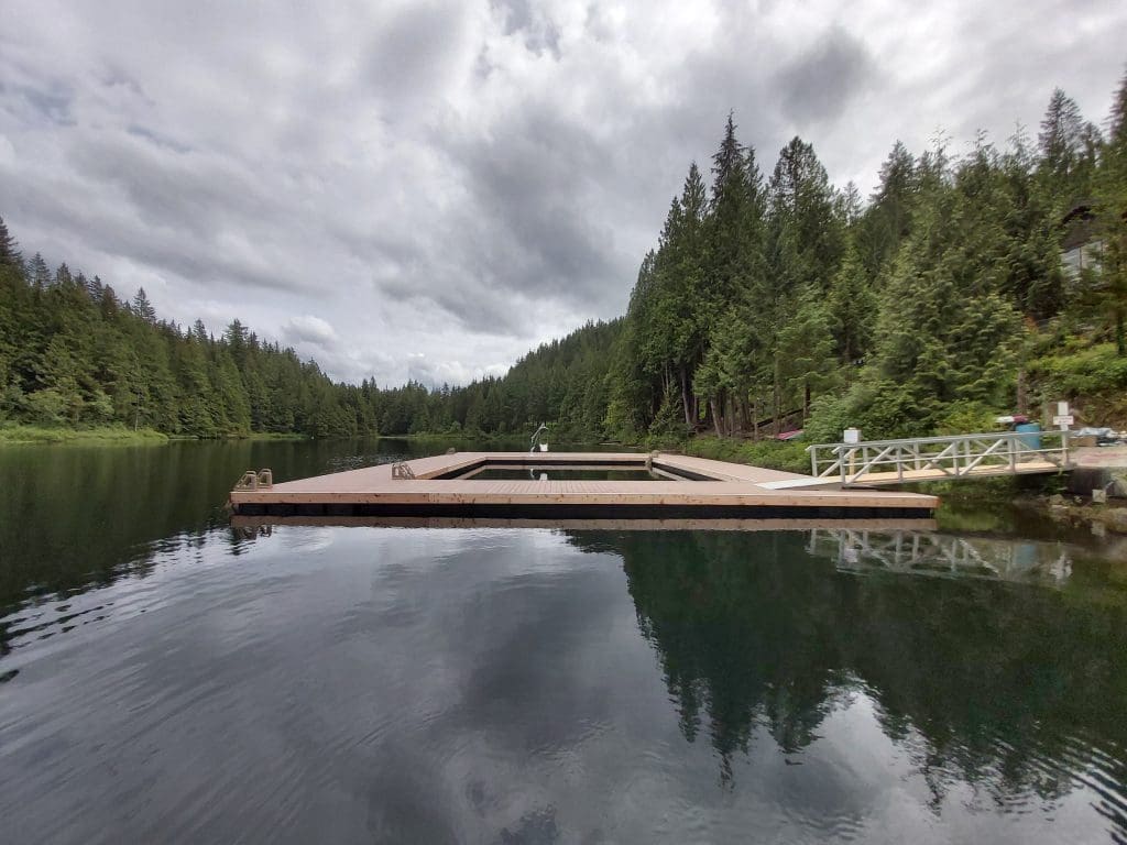 Enviro Float Lake Dock Installation at Loon Lake